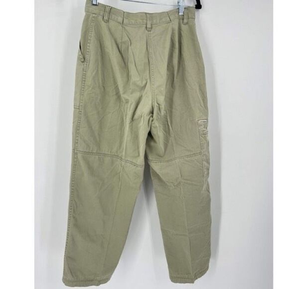 Vintage Y2K NY Khakis Women's Hi-Rise Ankle Cargo Pants Utility Green Size 10 - Picture 7 of 10